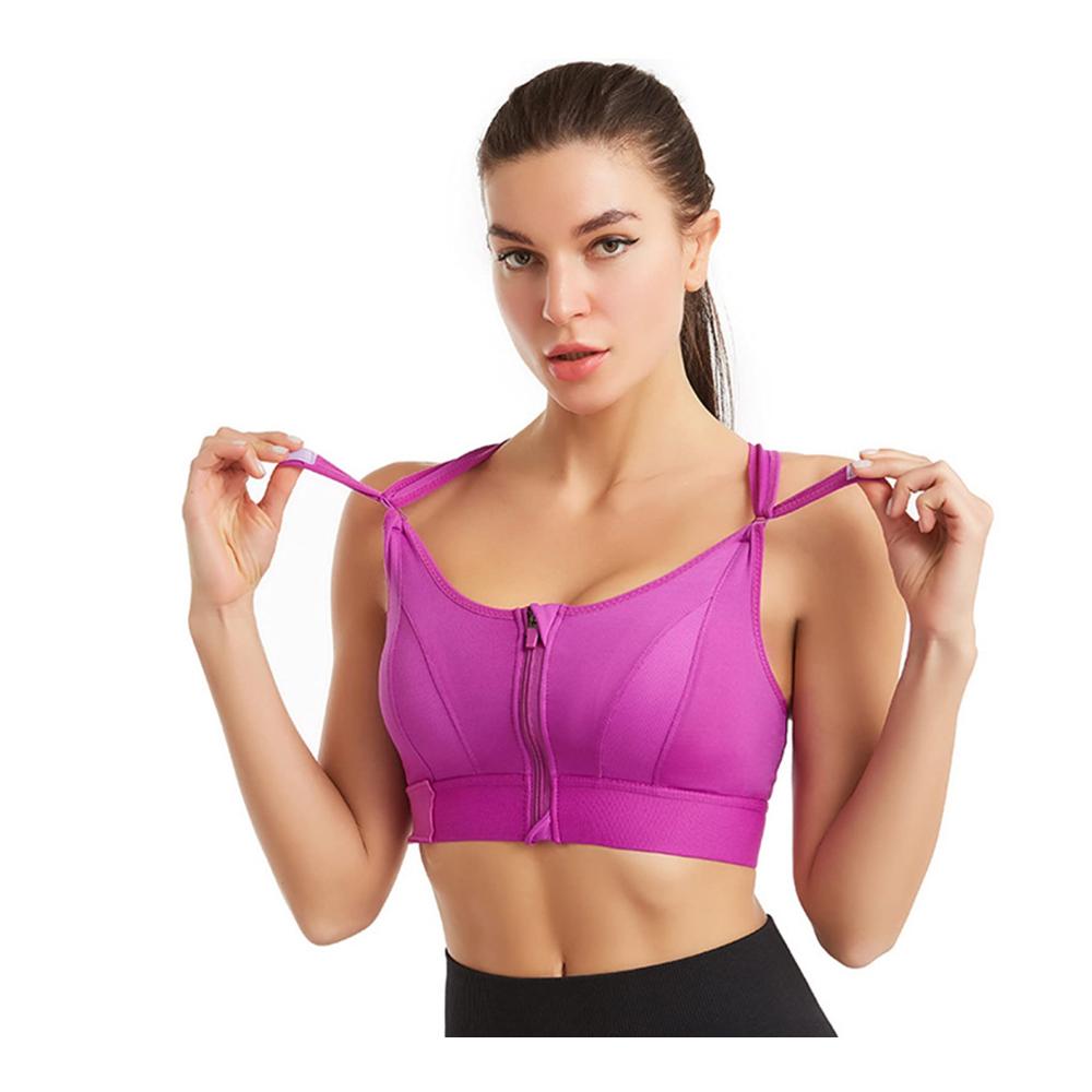 Entdecke den ultimativen Stoßfesten Sport-BH Damen-Athletik-BH mit verstellbaren Riemen und Criss-Cross-Rückenstütze für Yoga und Workout. Bequeme Activewear
