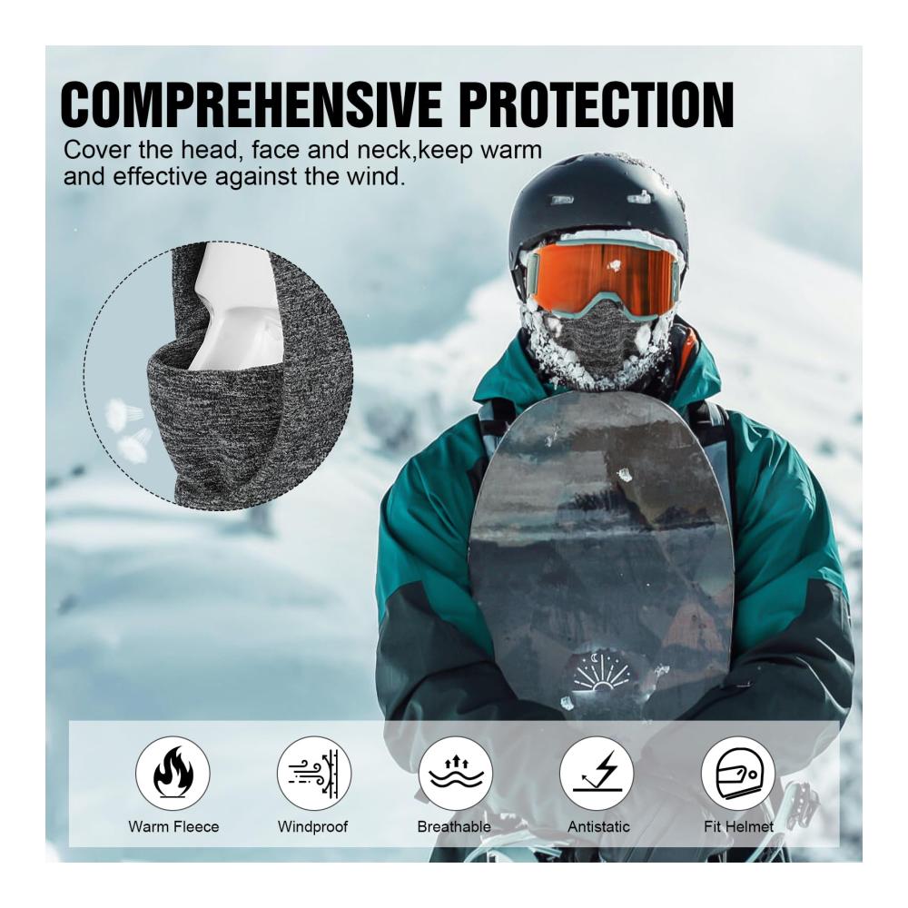 Ultimativer Schutz im Winter Thermofleece Sturmhaube für Herren und Damen | Multifunktionale Outdoor-Gesichtshaube winddicht und warm | Ideal zum Skifahren Radfahren Wandern und Laufen
