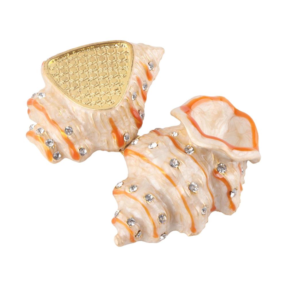 Organisieren Sie Ihren Schmuck stilvoll! Exquisites Muscheldesign Schmucktablett für Ringe Ohrringe Halsketten Armbänder und Uhren. Perfekte Aufbewahrungslösung