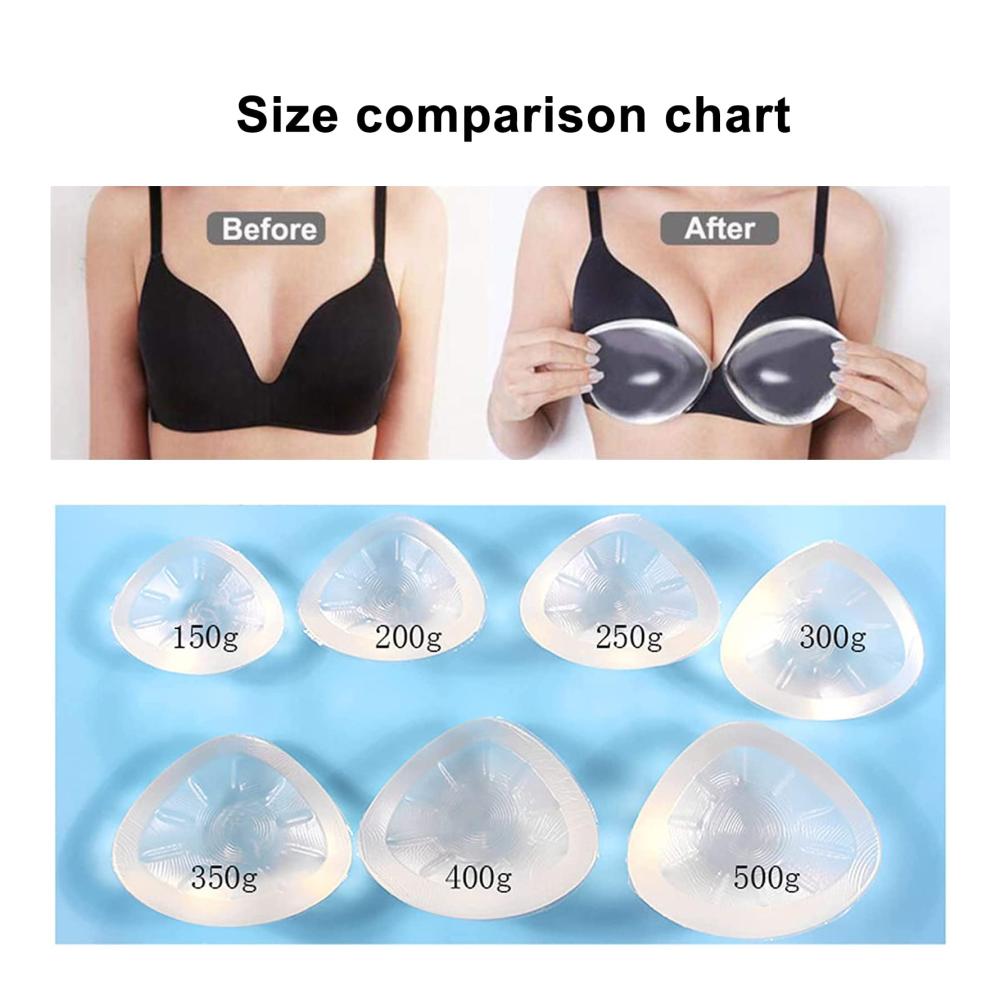 Silikon BH-Einlagen | Selbstklebende Brustformen für perfekten Sitz | Transparent & Konkav | Ideal für Transvestiten & Mastektomie | 600g/Stück | Diskrete Prothesen