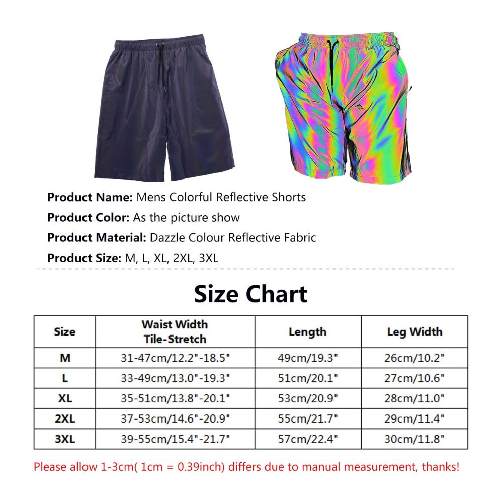 Entdecke den Nachtlauf mit unseren Dazzle Color Fluoreszierende Halbe Hose Sport Kurze Hosen! Perfekt für Night Jogger Running und Party Events! Hol dir jetzt unsere leuchtenden Shorts