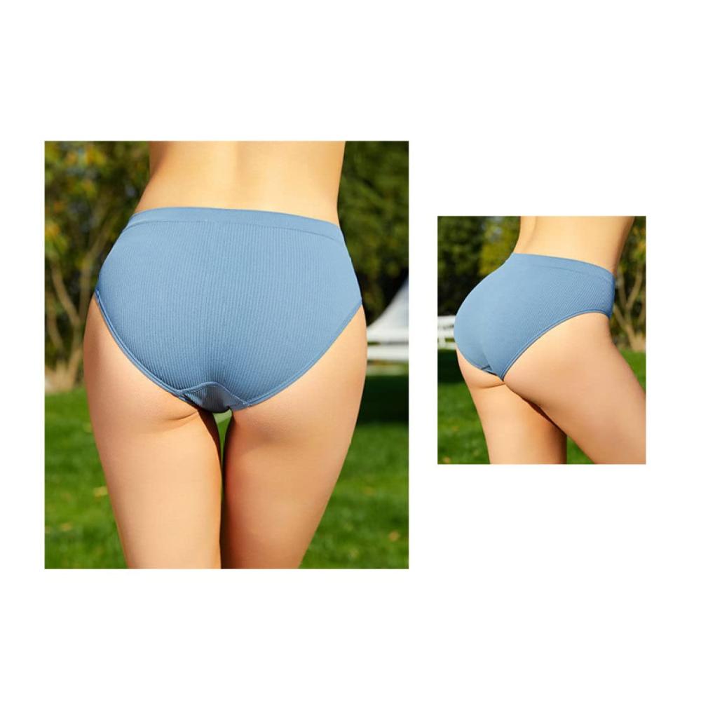 Nahtlose Sport-Slips im 10er-Pack für Frauen Baumwoll-Bikinis mit mittlerer Taille für Plus-Size atmungsaktiv hochgeschnitten