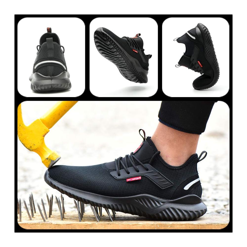 Ultimativer Komfort und Sicherheit Leichte Stahlkappe Sneaker für Damen und Herren atmungsaktiv und sportlich. Größe 35-46. Holen Sie sich Ihre BESKEE Sneaker jetzt