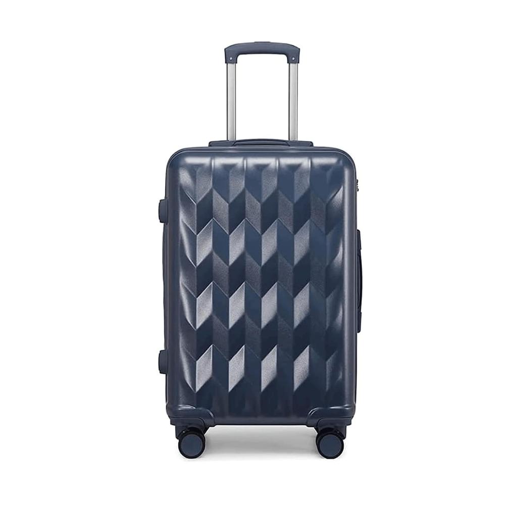 Premium Handgepäck-Koffer Großes Fassungsvermögen Langlebig & Tragbar mit Rollen und Zahlenschloss - Blau. Perfekt für jede Reise