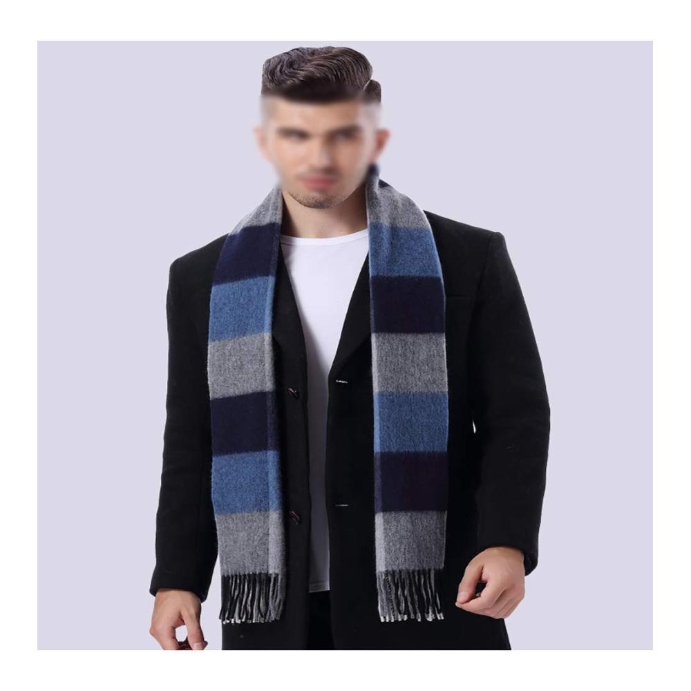 Luxuriöser Schal aus Kaschmirwolle für Damen und Herren – Wärmender Plaid-Schal mit gestreiften Quasten – Perfektes Geschenk in stilvoller Box – Jetzt bestellen
