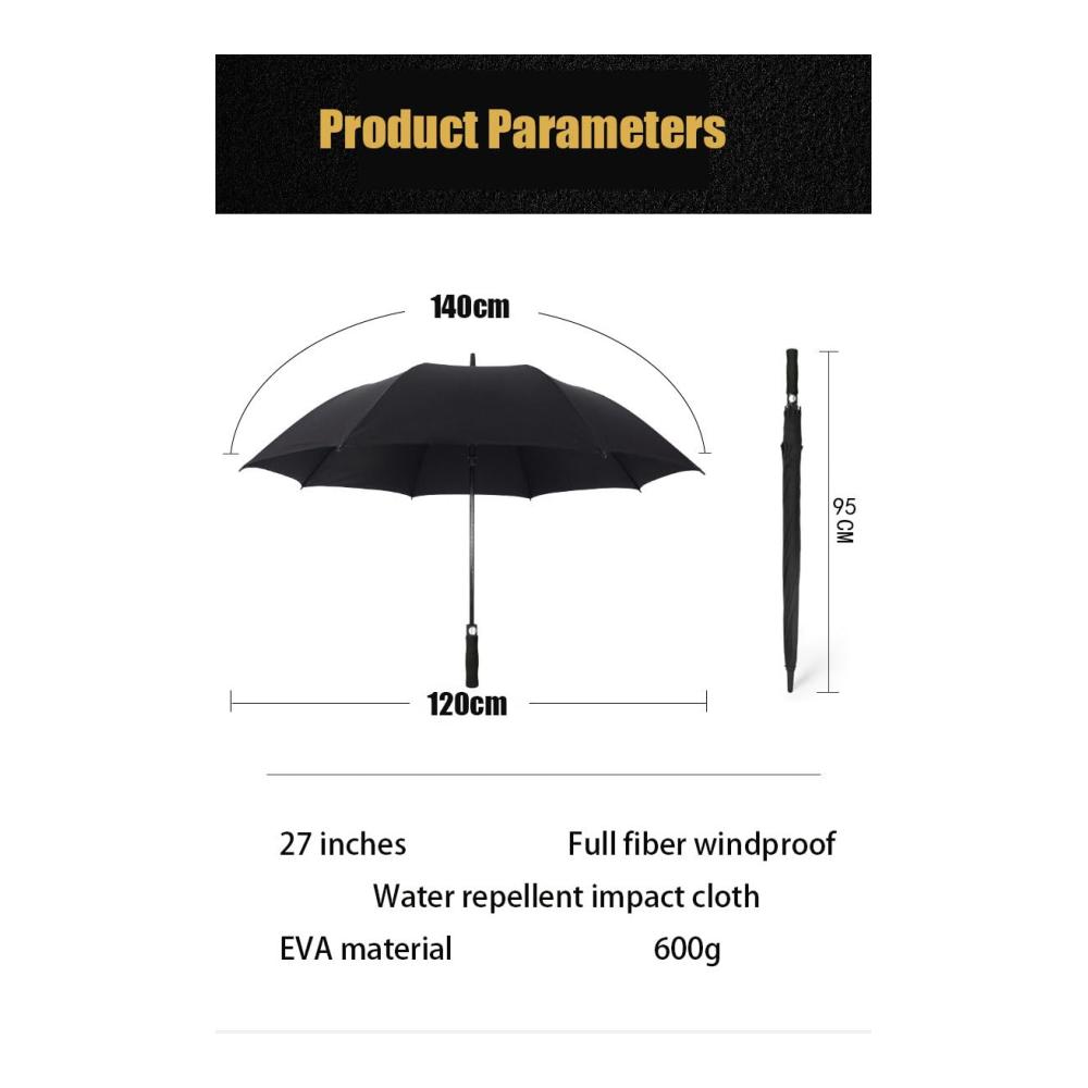Der ultimative schwarze Stockschirm Automatisches Öffnen/Schließen super Belüftung wind- & regenfest verstärkte Oberfläche für Sonne & Regen perfekt