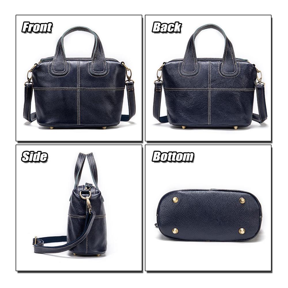 Elegante Henkeltasche aus feinstem Narbenleder für stilbewusste Damen – Klassische Handtasche mit vielseitigen Tragemöglichkeiten perfekt für jeden Anlass