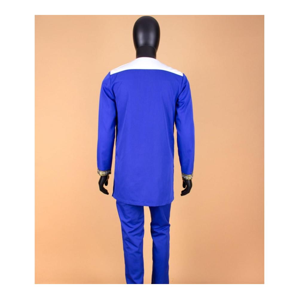 Stilvoller afrikanischer Anzug Dashiki-Hemden & Hosen Set für Hochzeit & Abend