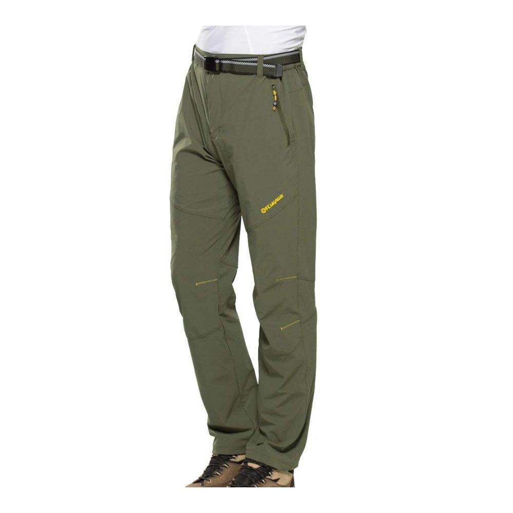 Herren Outdoorhose Wanderhose Trekkinghose mit Gürtel Schnelltrocknend Atmungsaktiv Elastisch Trekking Freizeithose Funktionshose Wandern Camping Trekking Outdoor Hose Sommer Herbst