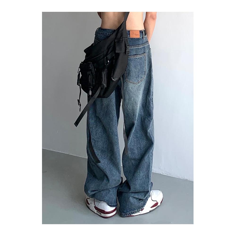 Stylische Jeanshosen für Herren Baggy Jeans im Hip Hop Design! Coole Streetwear für Teenager Jungs - Perfekt zum Skaten und für lässige Outfits