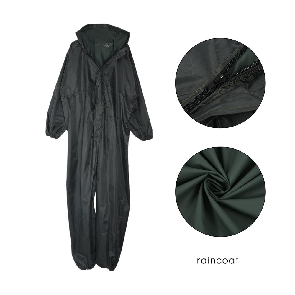 Regenjacke & -mantel – Conjoined Herren/Damen-Regenanzug – Bumdenuu Mode Motorrad Fission Regenanzug XXL Armeegrün