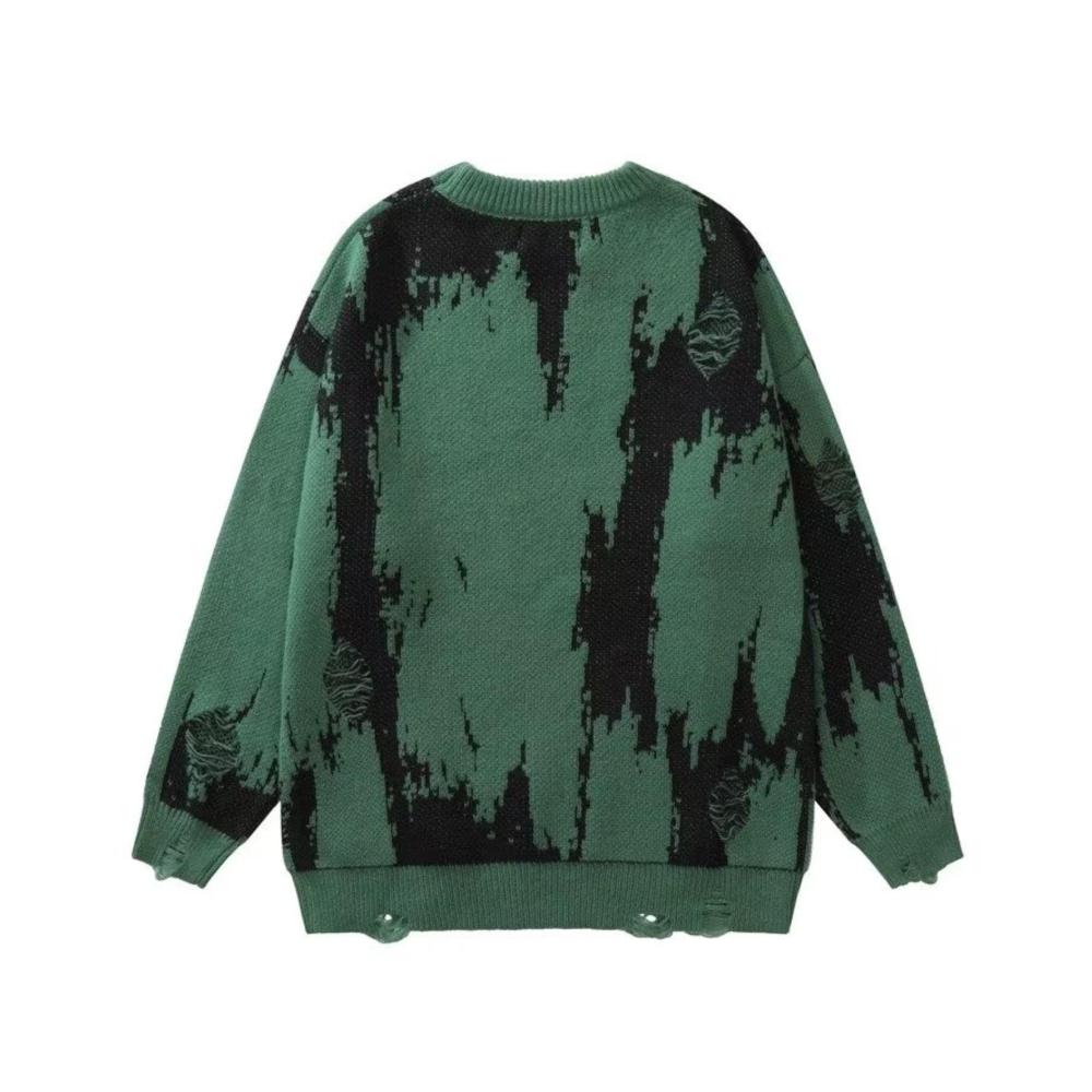 Einzigartiger Zerrissener Pullover Exklusive Streetwear für Männer und Frauen! Stilvoll gestrickt punkig und gothic – Ein Must-have für deinen Kleiderschrank