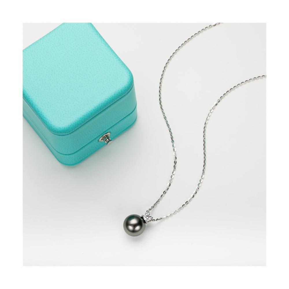 Entdecken Sie zeitlose Eleganz Schwarze Luxusperlenkette 9-10mm Natürliche Süßwasserperlen für unvergessliche Momente! Perfektes Hochzeits- oder Partygeschenk für Glück und Stil