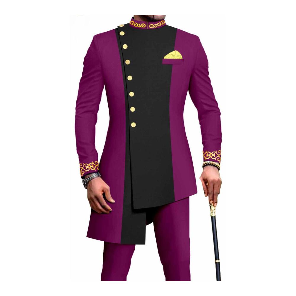 Entdecken Sie stilvolle Anzüge für Herren Traditionelle Dashiki-Sets mit langen Ärmeln für einen raffinierten Look! Perfekte Outfits für jeden Anlass