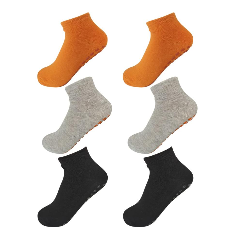 Ultimativer Grip für Yoga & Pilates! 3 Paar Rutschfeste Socken mit Noppen für Damen & Herren | Perfekte Antirutschsocken für Yoga Pilates Zuhause & Krankenhaus | Größe L 36-41