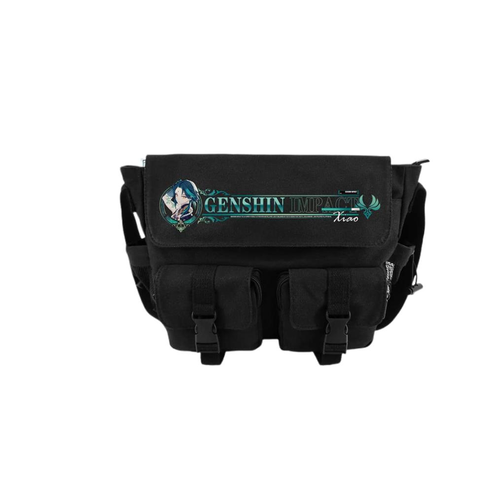 Stylische Schultertasche für Gaming-Enthusiasten Genshin Impact Segeltuch Umhängetasche für Fans mit Funktion und Stil