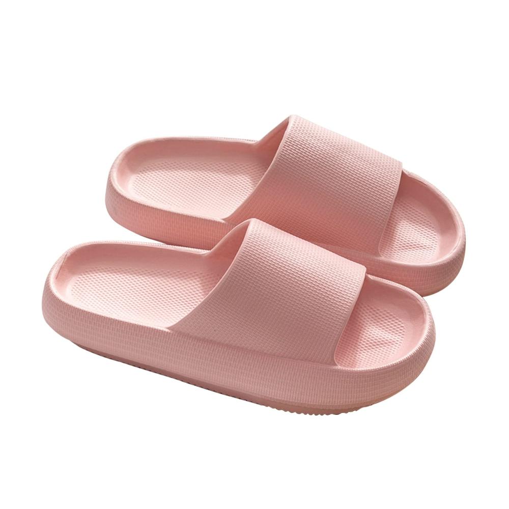 Sfit Cloudyzz Unisex Badeschlappen - Leichte Eva Hausschuhe Sommer Pantoletten für Damen & Herren in Rosa Größe 38/39