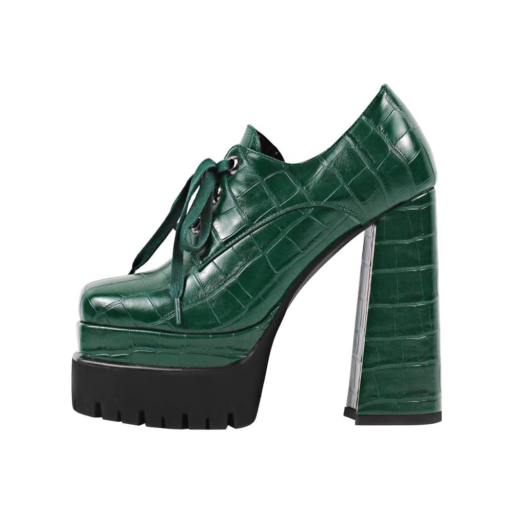 Elegante Damen Plateau-Pumps Exklusive Schnür-High-Heels mit Blockabsatz von Only Maker – Stilvoll feminin und trendbewusst! Erwecken Sie Ihren Look zum Leben