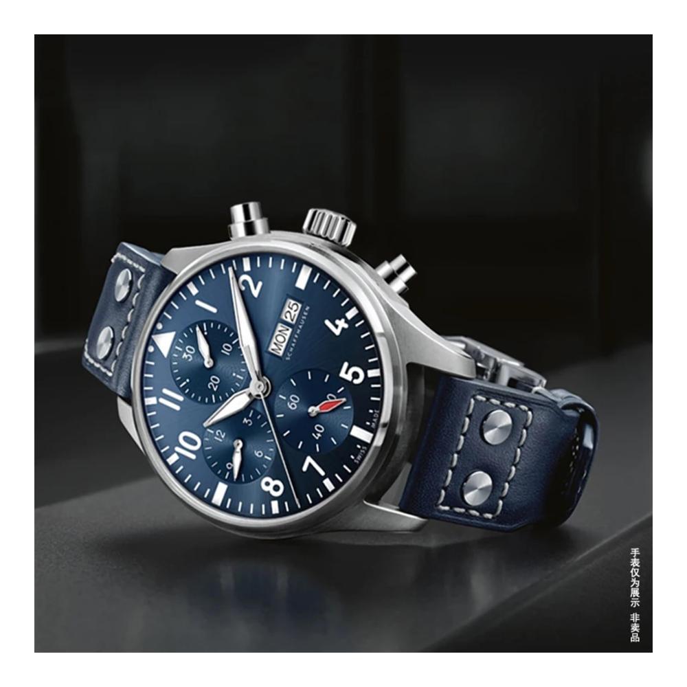 Veredeln Sie Ihr Handgelenk Echtes Leder Uhrenarmband - Passend für IWC Big Pilot Flamethrower Little Prince & Mark. Weidennagel Design 22mm. Holen Sie sich jetzt das perfekte Accessoire