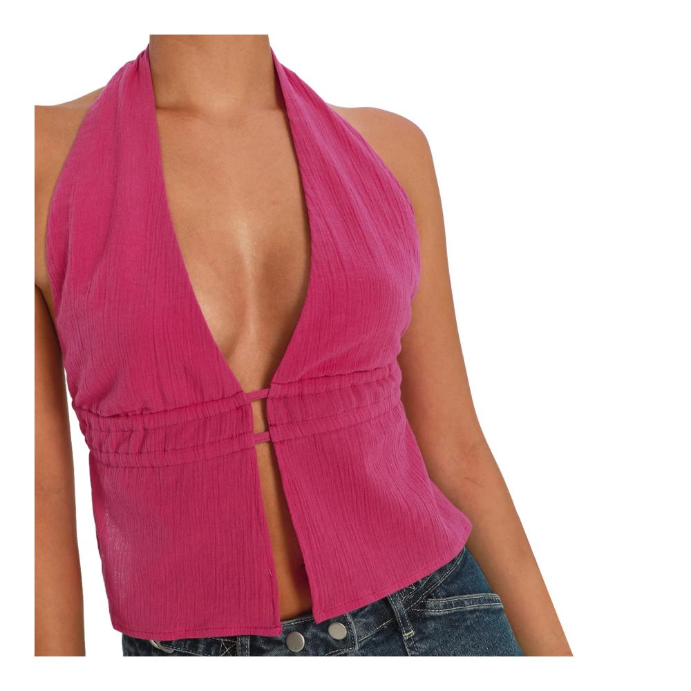 Entdecken Sie den ultimativen Stil Tanktops & Träger-Tops für Damen! Perfekt für den Sommer - Rückenfrei Halfter Y2K-Designs und mehr. Holen Sie sich Ihre neuen Favoriten jetzt