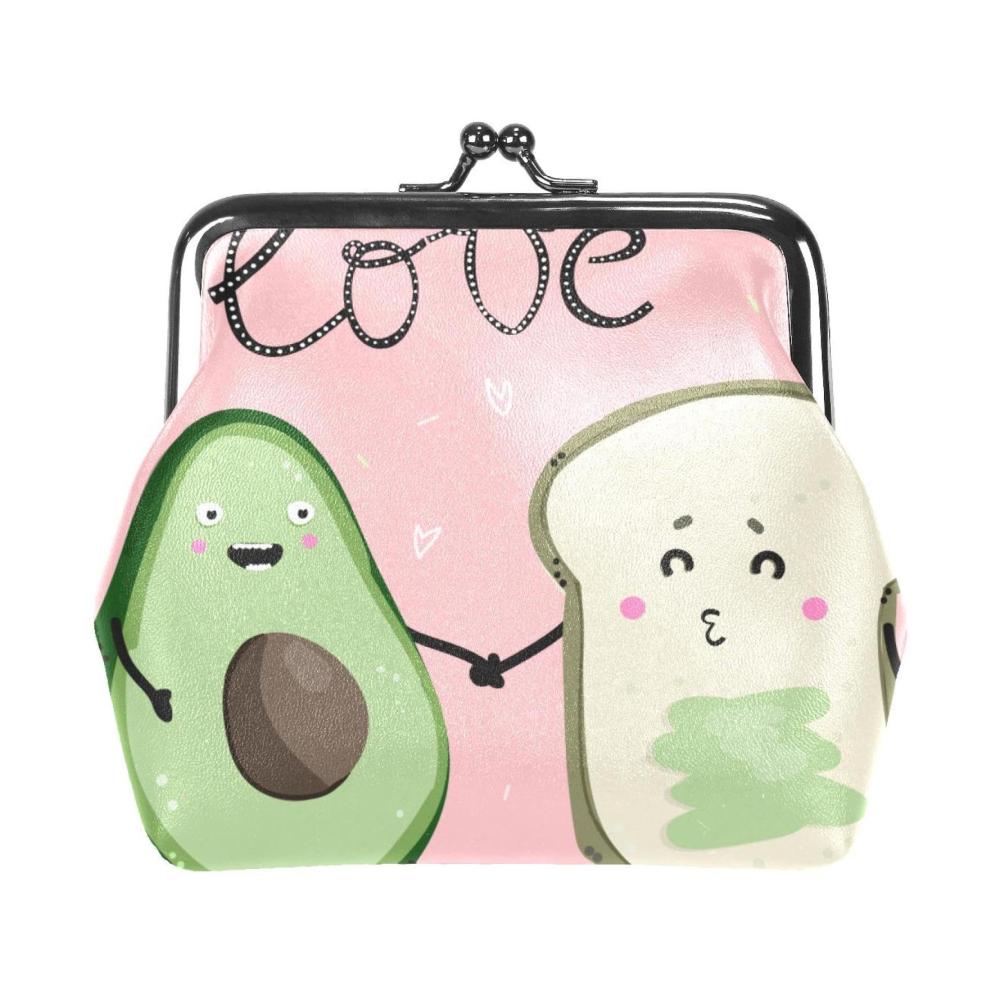 Damen Geldbörse Exklusives Design mit Avocado- und Toast-Motiv geräumige Damen-Geldbörse hochwertige Geldbörsen für Frauen perfekte Geschenkidee