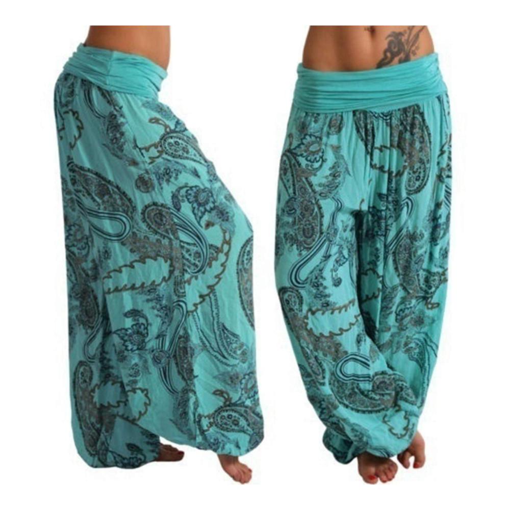 Entdecke den ultimativen Komfort Damen Yoga-Hose atmungsaktiv mit Boho-Paisley-Druck. Perfekt für Fitness Laufen und Freizeit. In Blau 3XL Schwarz Grau. Jetzt sichern