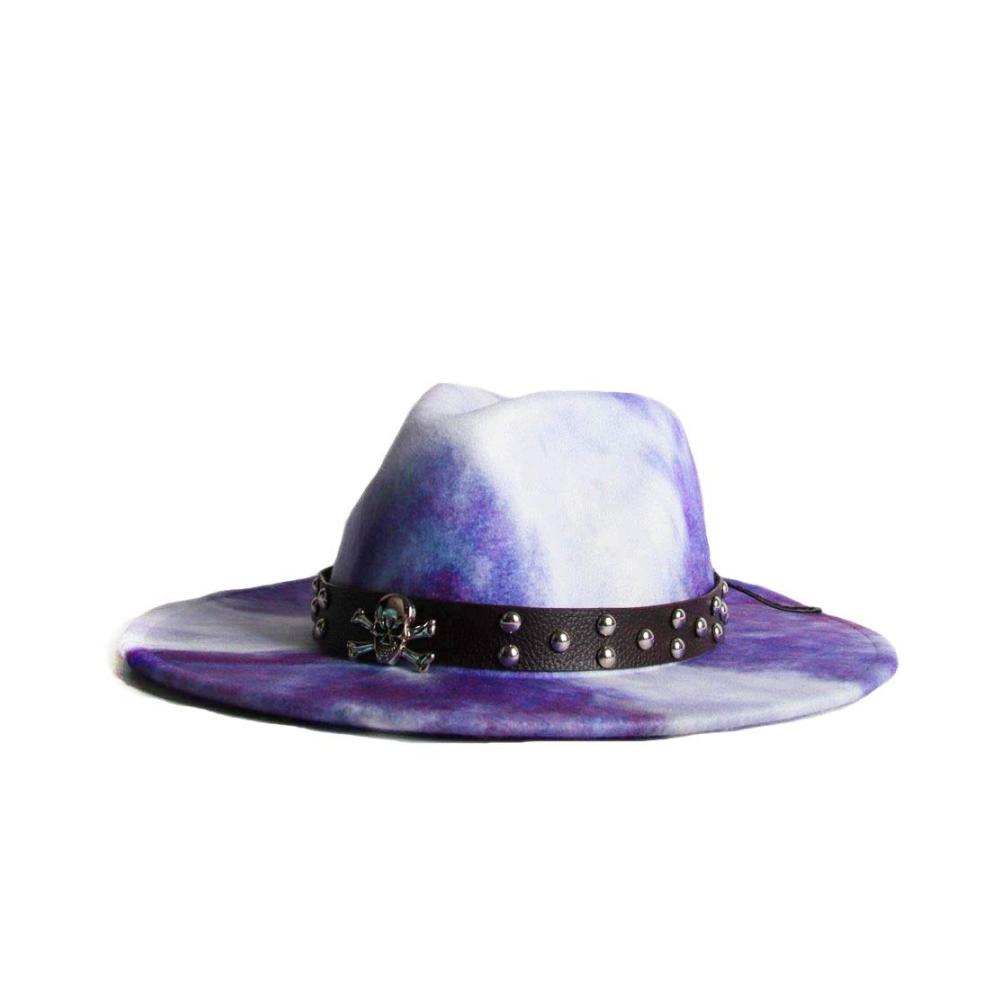 Stilvoller Retro-Fedora & Trilby Hut Hochwertige Wolle trendige Leder-Nieten perfekt für Herren & Damen. Ihr ultimativer Herbst/Winter-Accessoire für jeden Anlass
