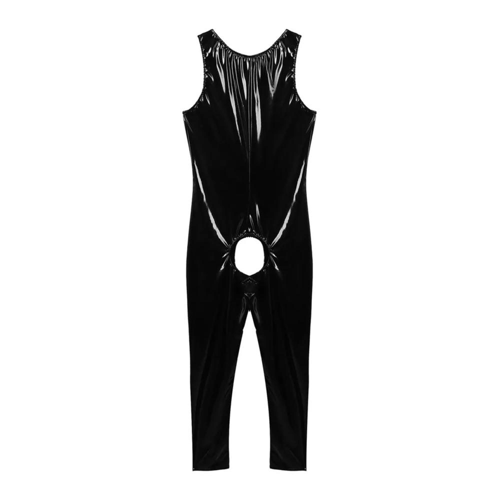Entdecke den ultimativen Style Männer Overalls - Glänzend Enganliegend & Unwiderstehlich! Perfekt für Nachtclubs Bühnen & mehr