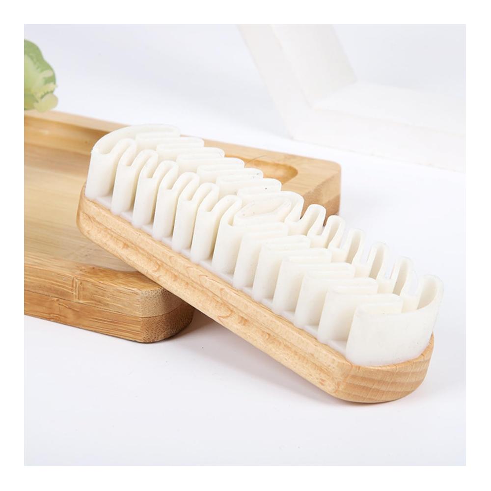 Hochwertige Schuhbürsten-Set 3 Stück für Wildleder Rauleder Nubuk & Veloursleder | Perfekte Pflege mit Radiergummi Kreppbürste & mehr | Schuhbürste für langanhaltende Schönheit Ihrer Schuhe