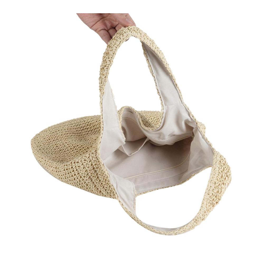 Entdecken Sie den perfekten Begleiter für stilbewusste Shopper! Koreanische Version Neue Handgewebte Strohtasche in Khaki-Grün ideal für Strandurlaub und mehr. Jetzt erhältlich in One Size