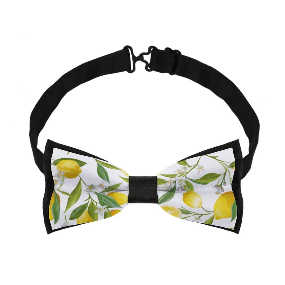 Elegante Vorgebundene Herrenfliege in Einheitsgröße | Anpassbare Halsfliege in Zitronengelb mit Seidenoptik | Perfektes Accessoire für formelle Anlässe Partys und Hochzeiten