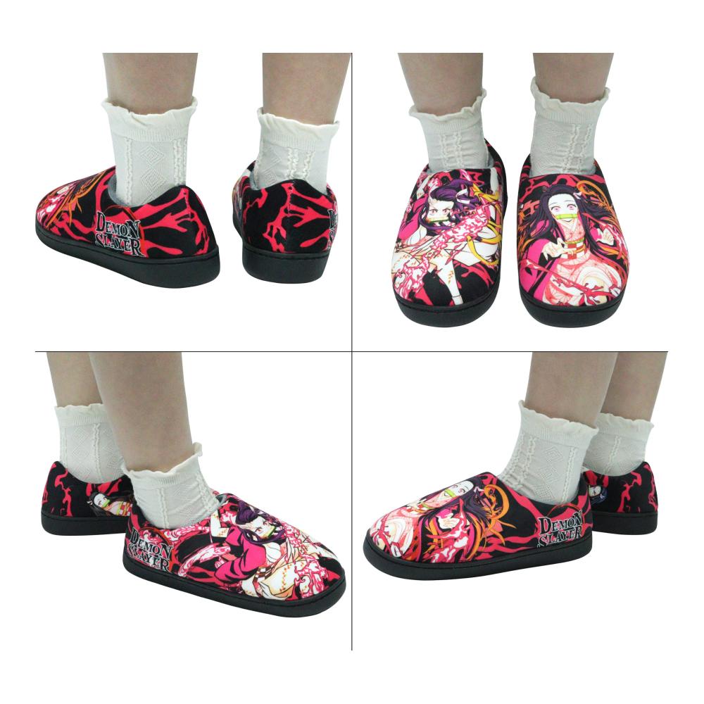 Behagliche Anime One Piece Hausschuhe mit flauschigem Design für ultimativen Komfort und Stil | Rutschfeste Gummisohle geschlossene Zehe offener Rücken | Perfekt für drinnen | Unisex Euro 42-43