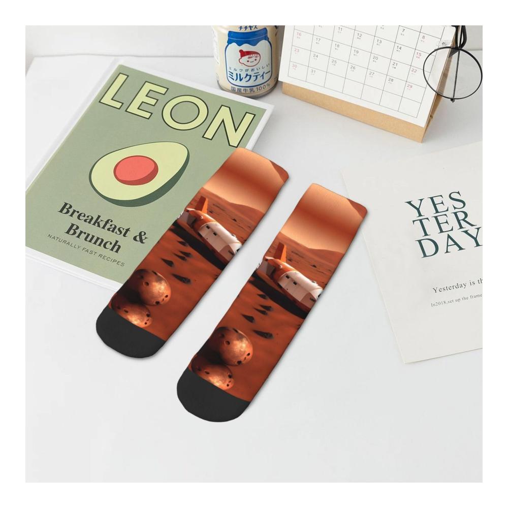 Entdecken Sie den Komfort Modische Mars Planet Knöchelsocken für Damen und Herren – Bequeme One-Size-Option mit stilvollen Designs