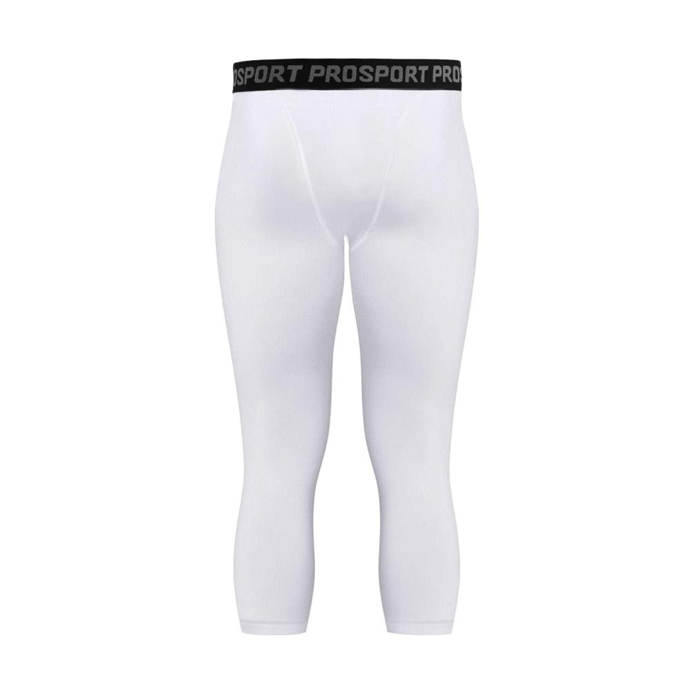2er-Pack Herren Kompressionshosen 3/4 Capri Leggings Atmungsaktiv Anti-Geruch Sportausrüstung Workout Gym Activewear Running Baselayer