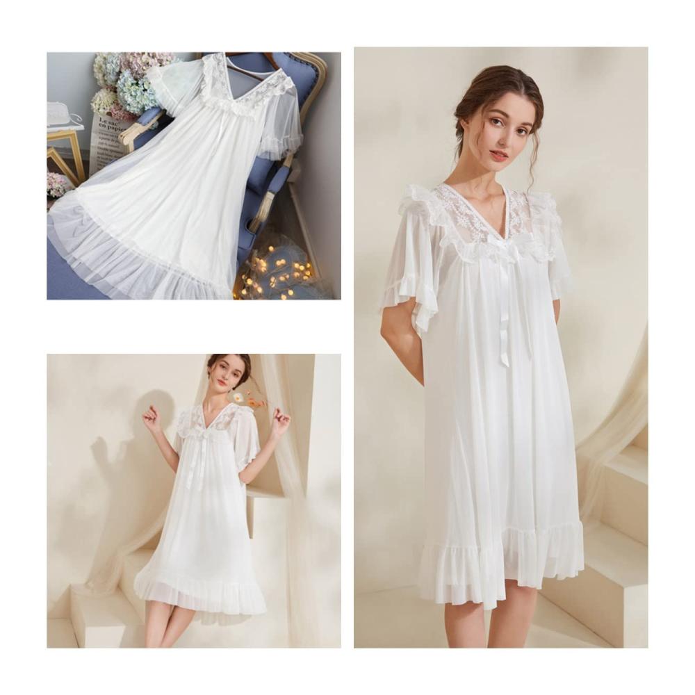 Entzückende Nachthemden für Damen Elegante Spitze bequeme Passform und rutschfeste Schultergurte. Perfekt für Schwangere und stilvolle Frauen. Erleben Sie Luxus