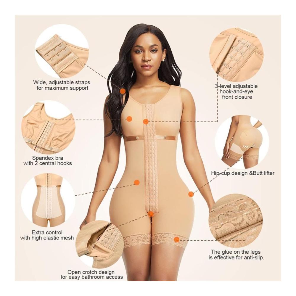 Erzielen Sie eine makellose Silhouette mit unserem Formenden Body Shaper für Frauen | Bauchkontrolle Shapewear & Kompressionskleidung nach Operationen