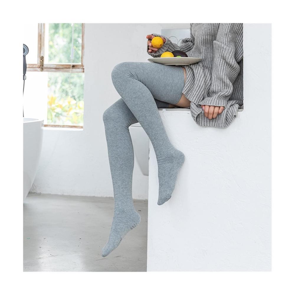 Winterstiefel für Frauen - Plüschige Overknee-Wärmesocken für Pilates und Yoga - Rutschfeste Funktionssocken mit perfekter Passform
