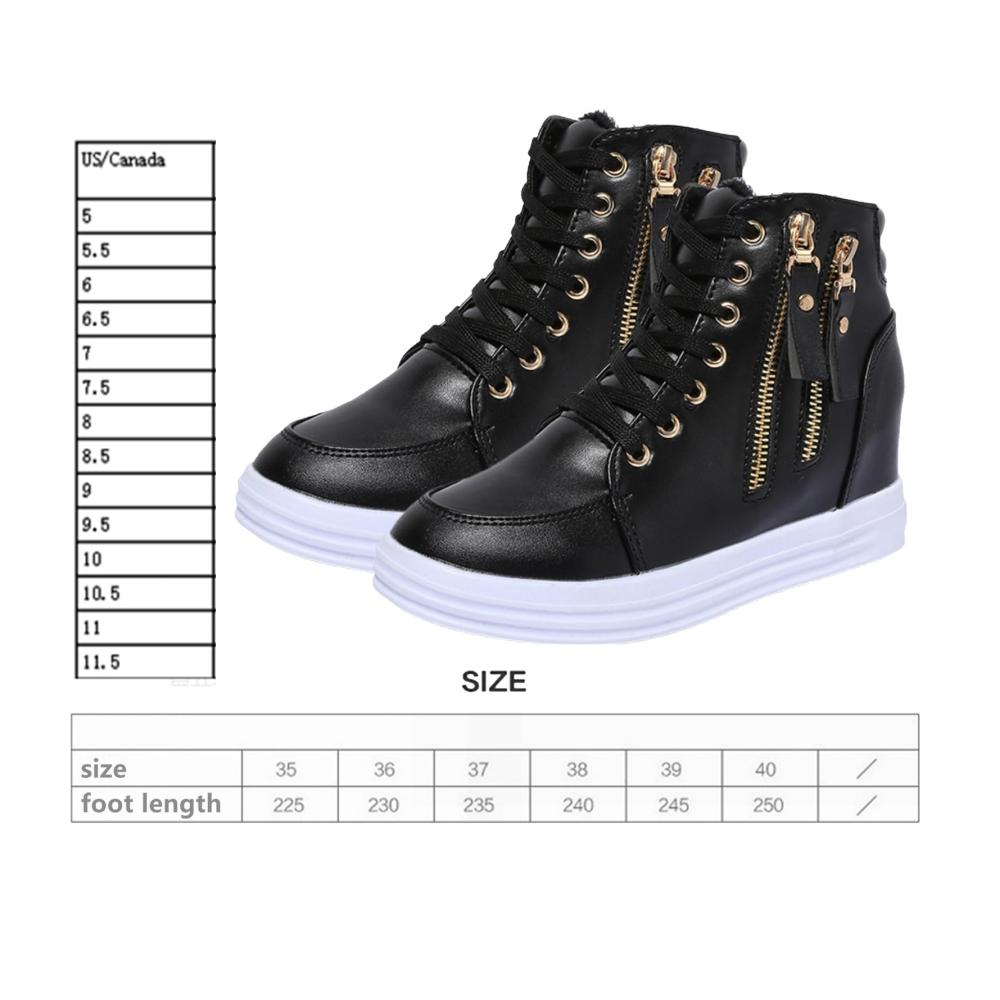 Damen Winter Plüsch Stiefeletten mit unsichtbarer Erhöhung und warmem Futter für Komfort - Kurze Stiefeletten für Damen Mädchen und Teenager