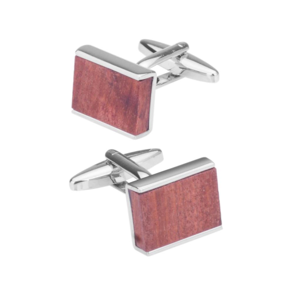 Entdecken Sie Eleganz Rote Holz Quadrat Manschettenknöpfe für stilvolle Herren. Perfekte Ergänzung für Ihr französisches Hemd. Exquisites Schmuckstück