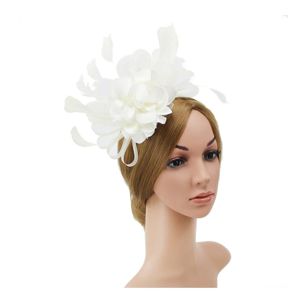 Exquisite Fascinators Blumenhut mit Federn für Damen - Perfekt für Cocktailpartys und Teekränzchen