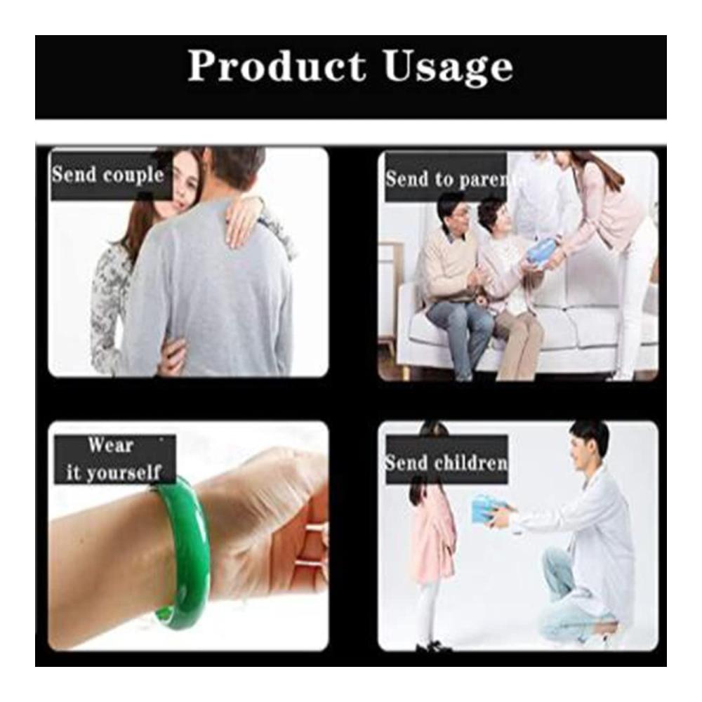 Exquisites Jade Armband Natürliches Wassergras-Achat-Armband mit buntem Chalcedon perfekt für Partys und als edles Geschenk (58-62mm
