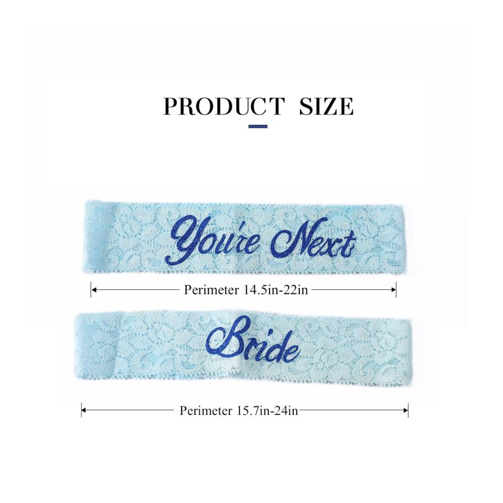 Exklusives Brautstrumpfband-Set Handgefertigte Spitze perfekt für Hochzeiten! Zwei elegante Strumpfbänder & Strumpfhalter in Himmelblau für Frauen und Mädchen. Jetzt verfügbar