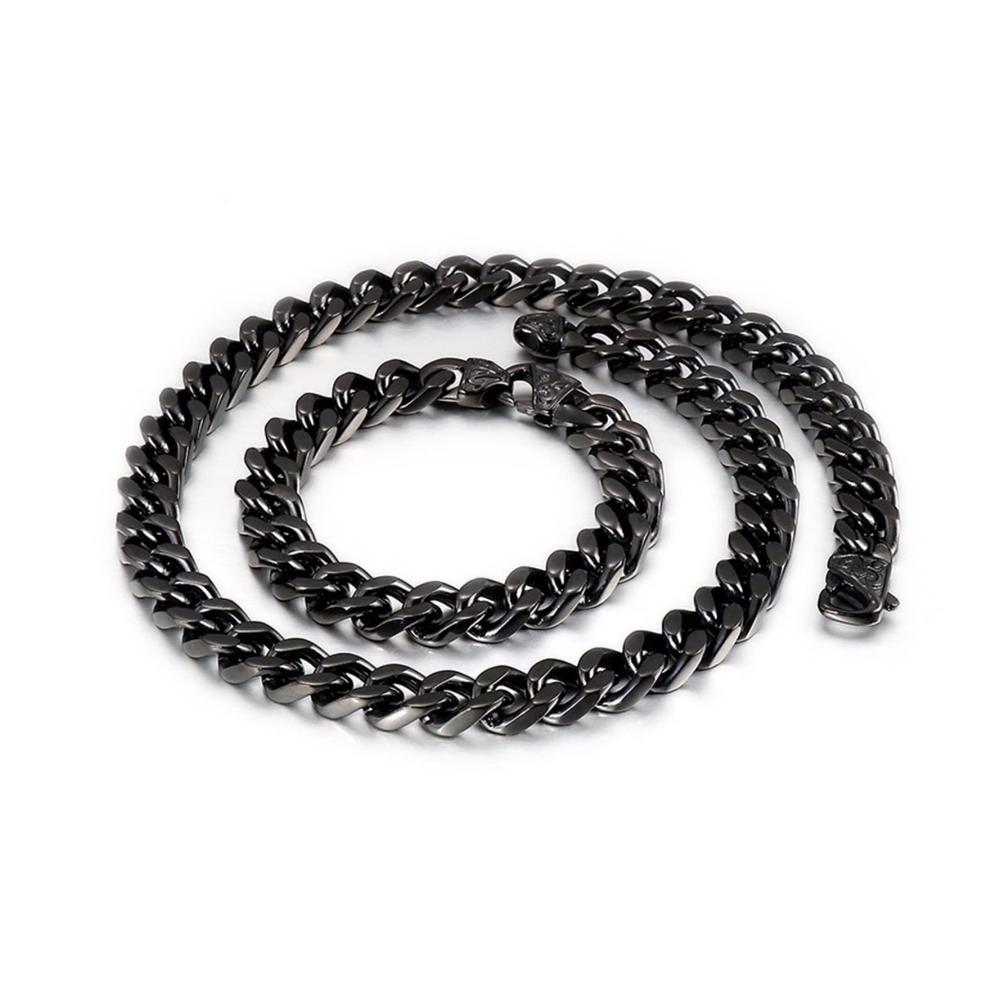 210 x 12 mm Edelstahl-Strangarmbänder Punkrock Panzerketten Armbänder für Herren als Geschenke für Männer Freunde und Familie ohne Edelsteine