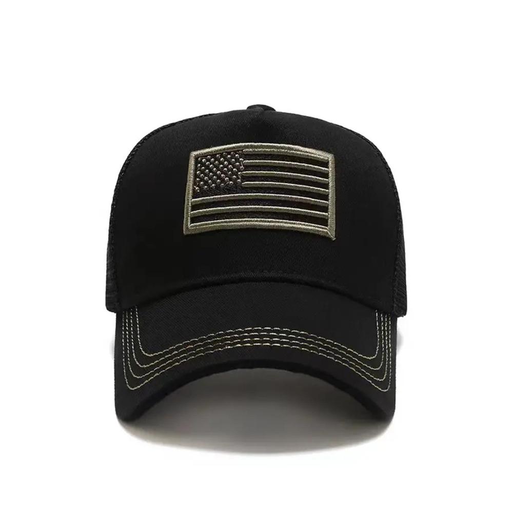 Auffällige Baseball Caps mit US-Flaggenaufklebern - Perfekte Kopfbedeckung für Outdoor-Sportler und Modebewusste Damen und Herren