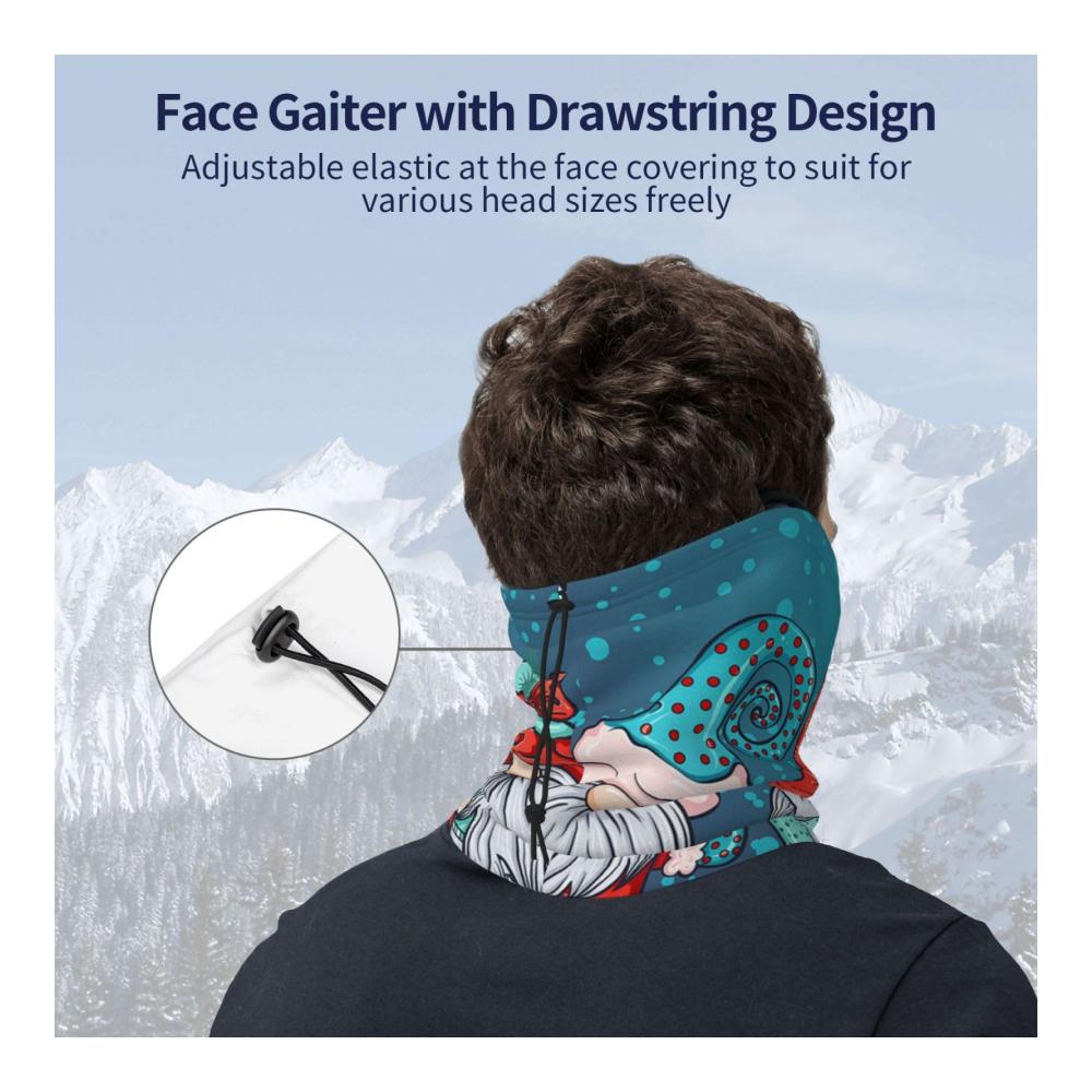 Winddichte Winter Schals Halstücher für Männer und Frauen Weihnachten Zwerge Schnee Festival Laufen Skifahren Outdoor Sport One Size