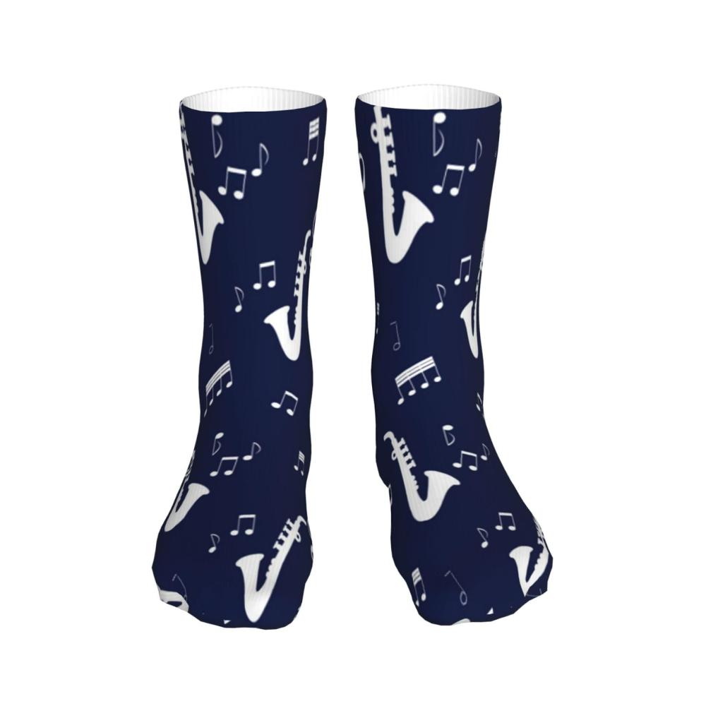 Erleben Sie den Komfort mit unseren neuartigen Crew-Socken für Unisex! Perfekt für Musikliebhaber und Saxophonspieler. 40 cm lang lässig und kompressionsfördernd