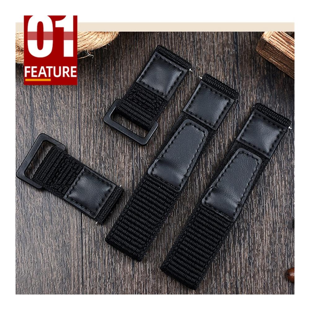 Entdecken Sie das vielseitige Nato-Uhrenarmband Nylon 22 mm klassisches Schwarz passend für Seiko Nr. 5 Mido Samsung Gear S3 & Huawei GT2. Ein Must-Have