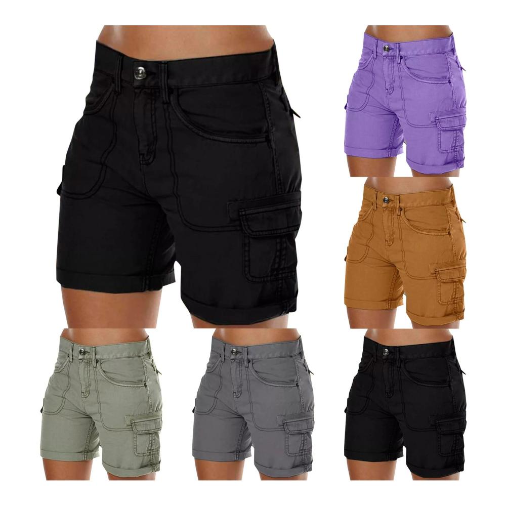 Entspannte Damen Shorts Perfekt für den Sommer! Leichte Leinenmaterialien elastischer Bund und stylische Hotpants. Ideale Strandbegleiterinnen