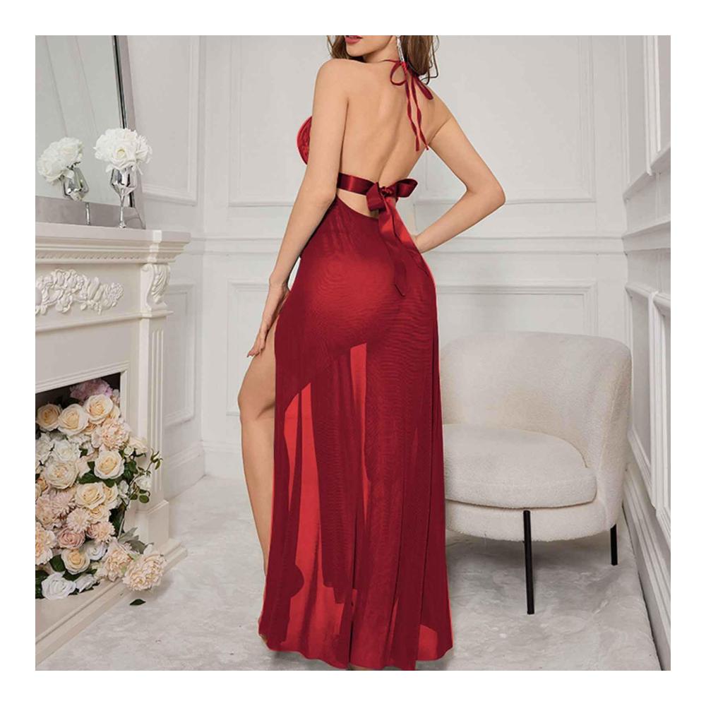 Entdecken Sie den ultimativen Komfort mit unseren neuen Damen-Unterhosen-Set! Einfarbig sexy Muster Jacquard und hohles Netz für einen verführerischen Look. Jetzt mit hoher offener Gabel