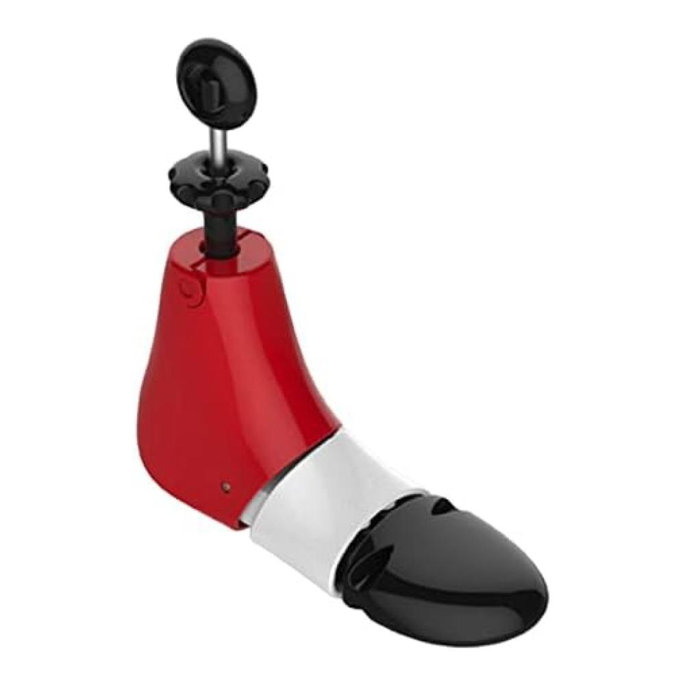 Hochwertiger verstellbarer Schuhspanner für Damen und Herren | Stiefelformer für Größe 43-46 | Optimale Schuhpflege und Formbewahrung | Rot-Schwarz Design von Pleasant63